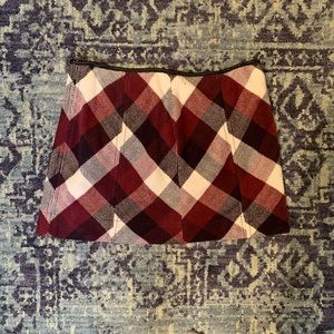 Free People plaid mini skirt
